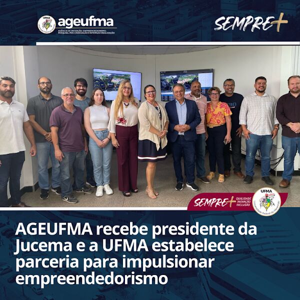 AGEUFMA recebe presidente da Jucema e a UFMA estabelece parceria para impulsionar empreendedorismo