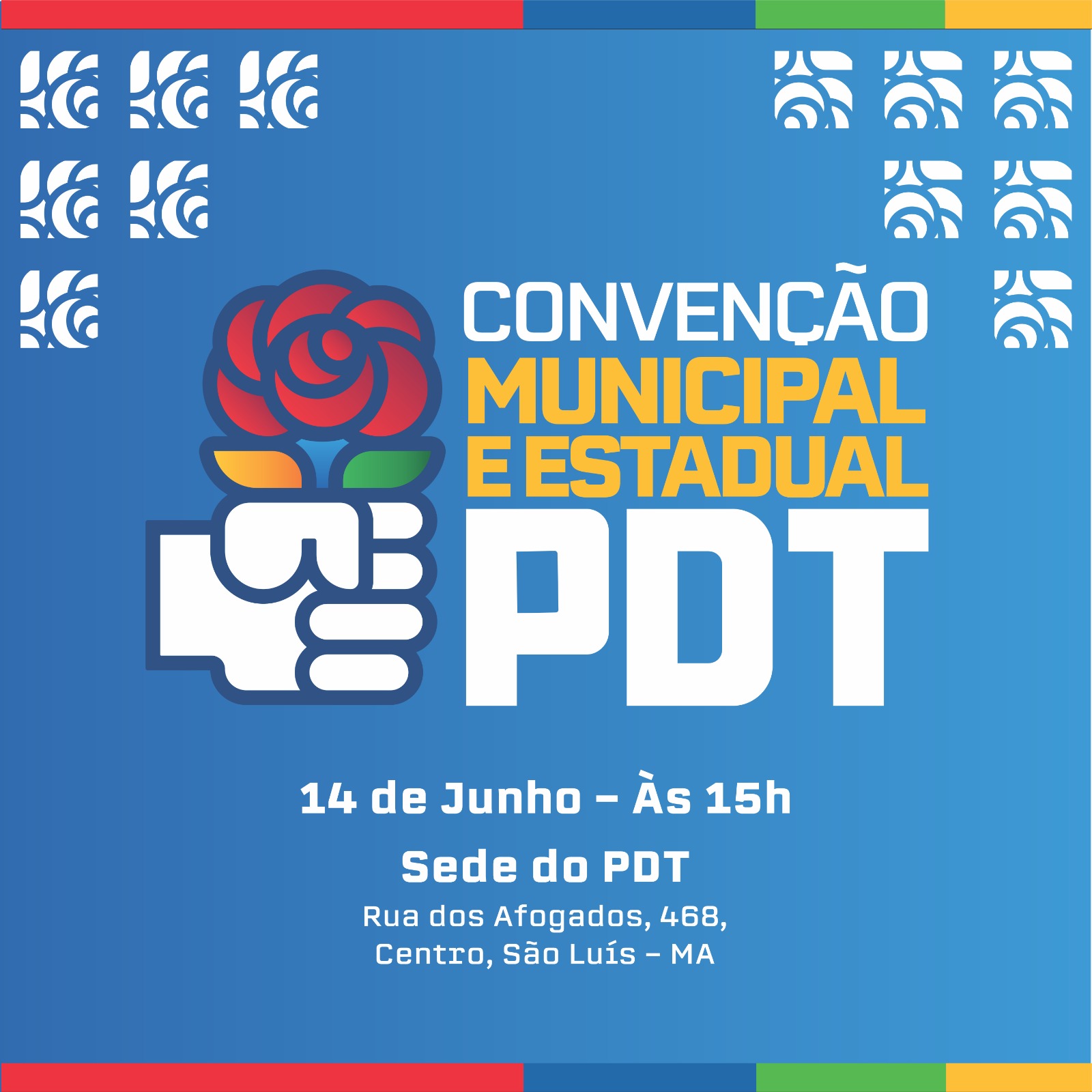 PDT realiza Convenção em São Luís na sexta (14)