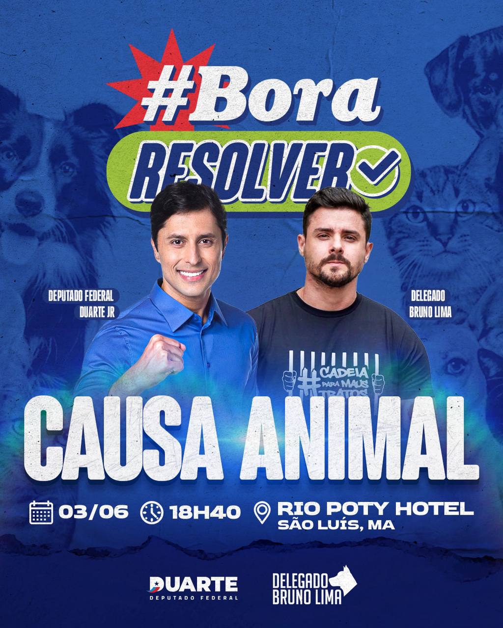‘Bora Resolver Causa Animal’ debaterá políticas públicas para a proteção animal