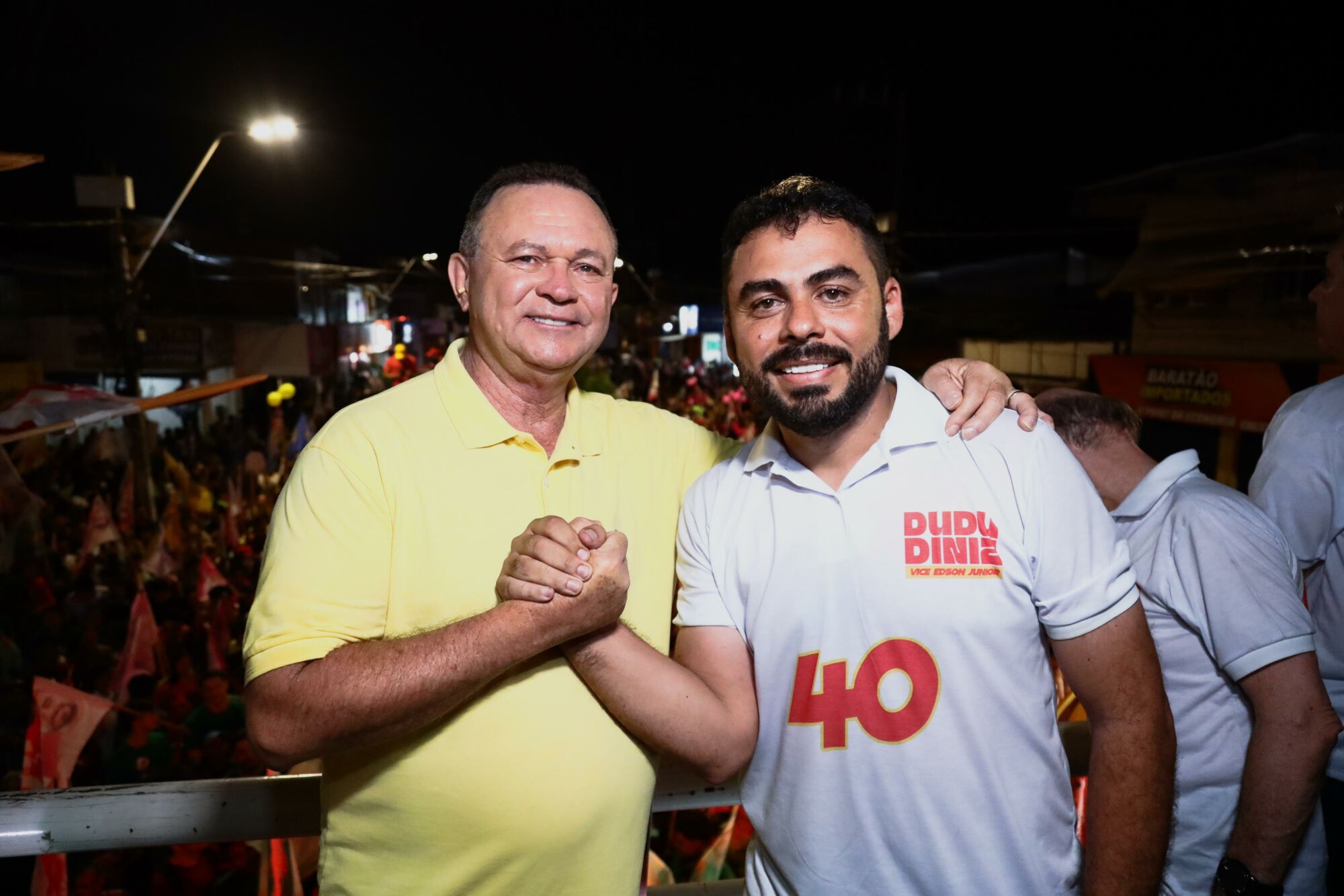 Em caminhada com governador Brandão, São José de Ribamar virou um mar de apoiadores de Dudu Diniz