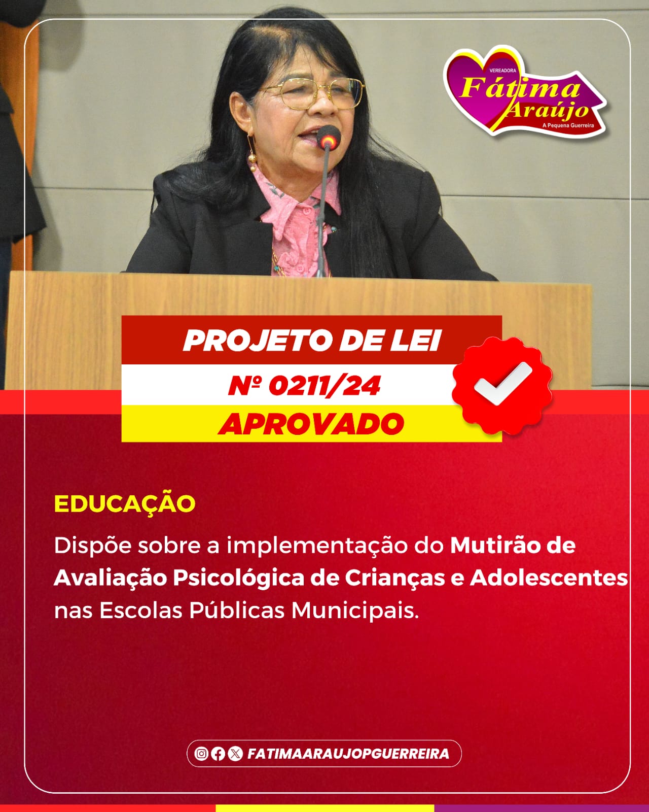 Projetos de lei de Fatima Araújo sobre saúde são aprovados na Câmara Municipal de São Luís