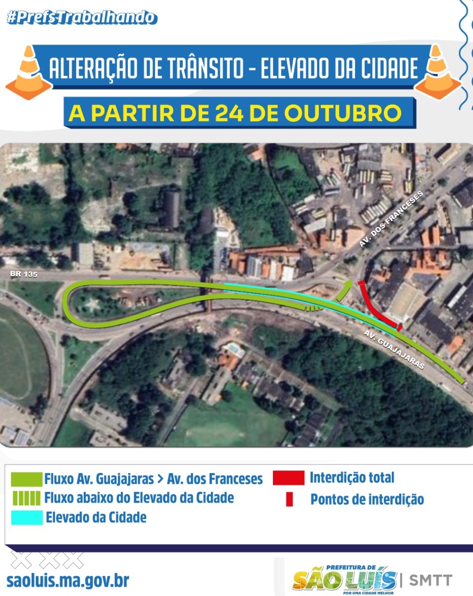 SMTT promove intervenção de trânsito na região do Elevado da Cidade