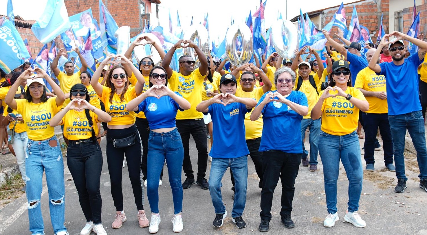 Dr. Gutemberg promove duas grandes caminhadas consolidando seu nome à reeleição a vereador em São Luís