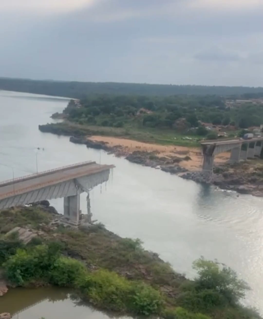 Duas mortes são confirmadas em desabamento de ponte que liga Maranhão e Tocantins